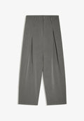 Bershka TAILORED BAGGY - Trousers - dark grey