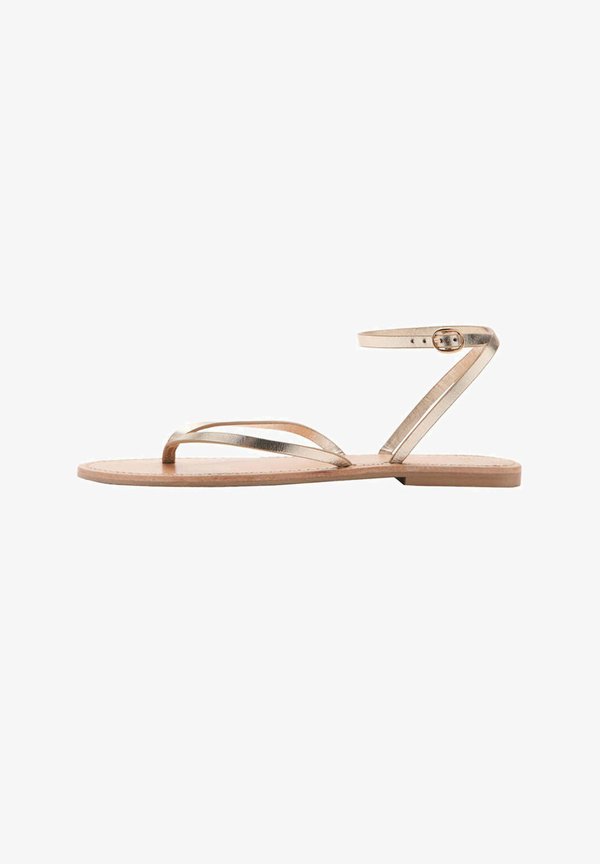 Mango ADULT - T-bar sandals - gold-coloured