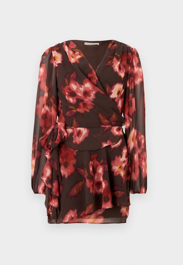 Abercrombie & Fitch PLUNGE WRAP MINI FLORAL