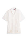 Tommy Jeans BRODERIE ANGLAISE RELAXED MINI SHIRT DRESS