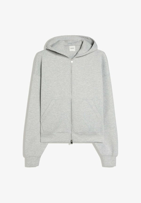 Bershka TECHNIC - ZIP UP HOODIE - Bomber Jacket - dark grey