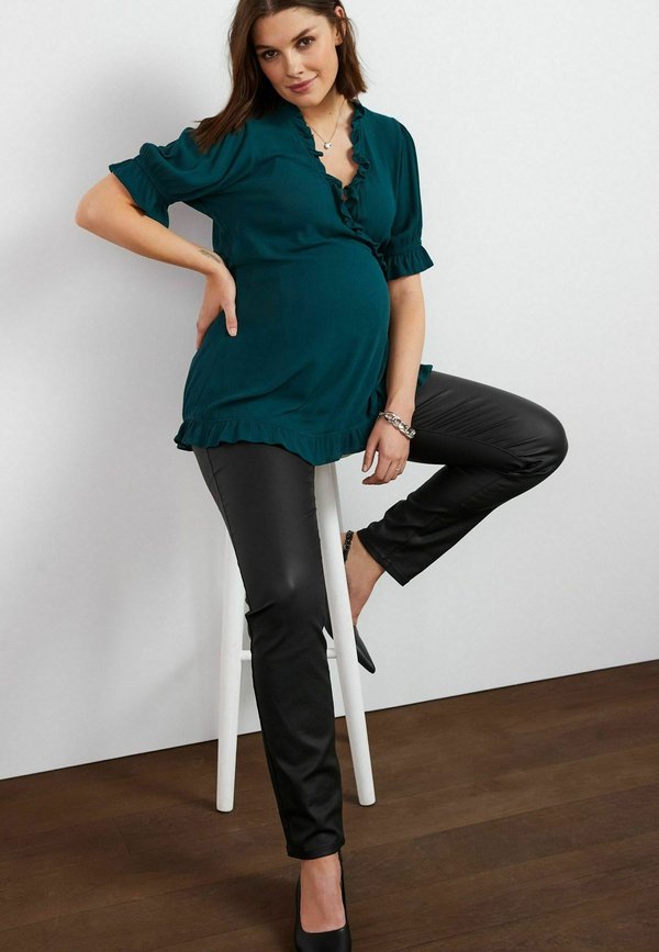 Next MATERNITY COATED STRAIGHT LEG JEANS