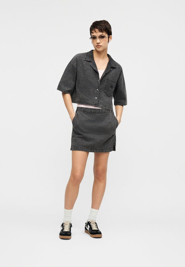 Noisy May NMOREGON CROP DENIM SHIRT