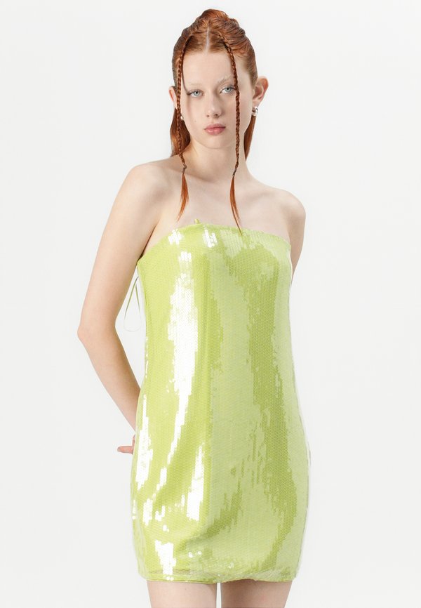 Abercrombie & Fitch BACH SEQUIN STRAPLESS SHORT DRESS