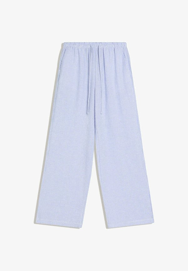 Bershka Trousers - royal blue