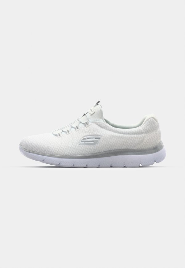 Skechers SUMMITS WIDE FIT - Trainers - white/silver