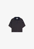 Bershka STRIPED COLLAR  - Polo shirt - royal blue