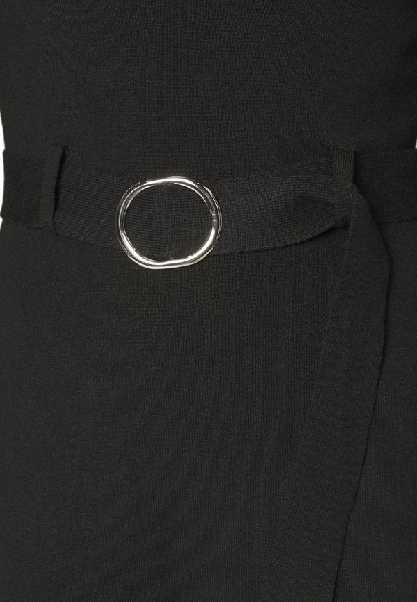 Anna Field by Zalando CREW AUSSCHNITT MIDI STRICKKLEID MIT GÜRTEL