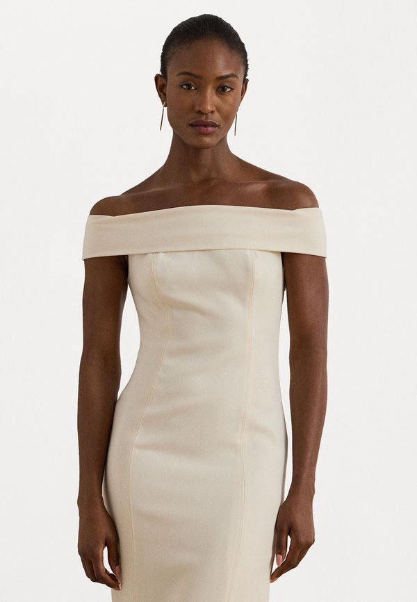 Lauren Ralph Lauren CREPE OFF-THE-SHOULDER GOWN