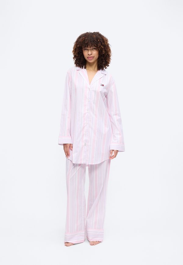 Tommy Hilfiger HERITAGE LOGO POPLIN SHIRT NIGHTDRESS