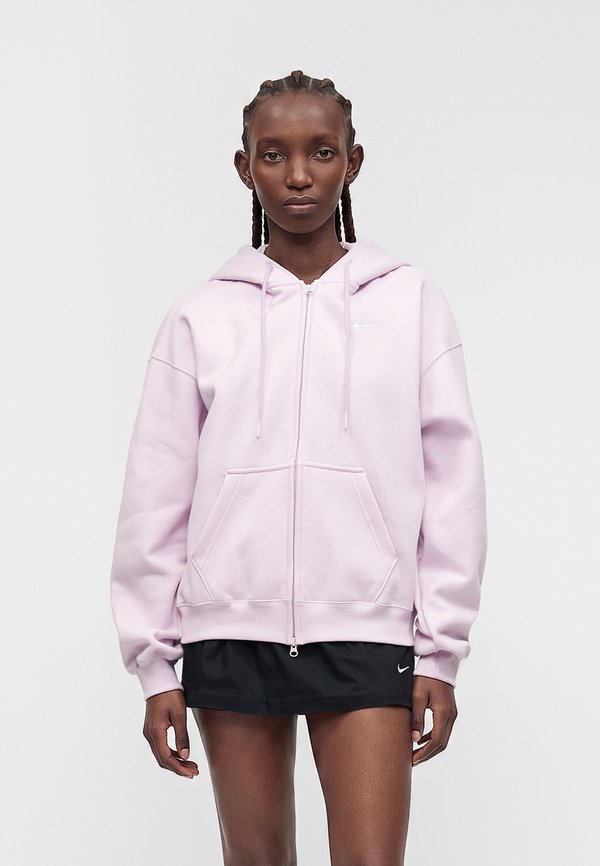 Nike Sportswear STUDIO FLEECE MEDIUM WEIGHT OVERSIZED FULL-ZIP HOODIE - Zip-up sweatshirt - bleached lilac/sail
