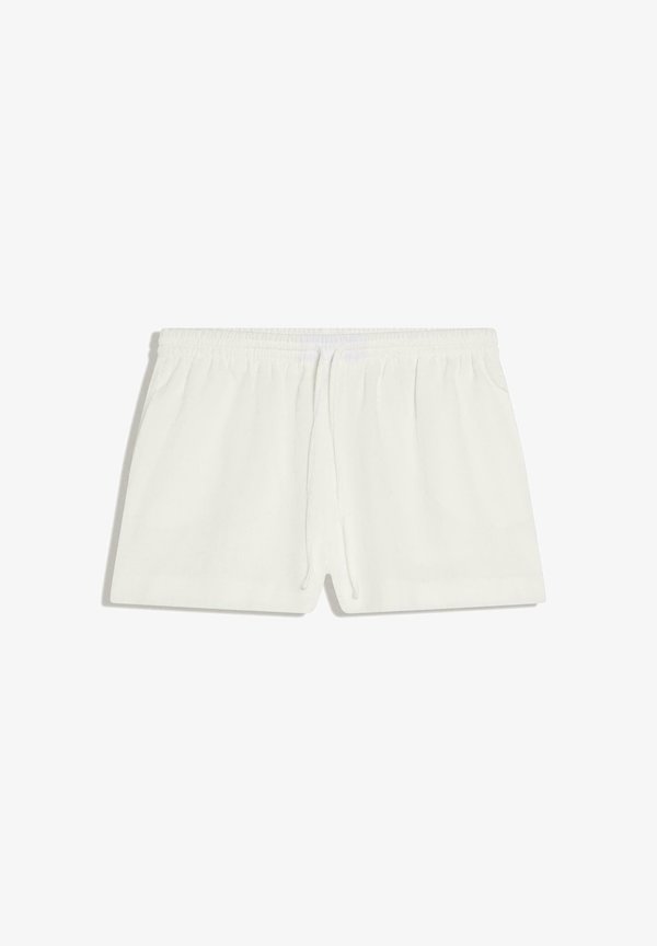 Bershka RUSTIC SHORTS WITH ELASTICATED WAIST - Shorts - white
