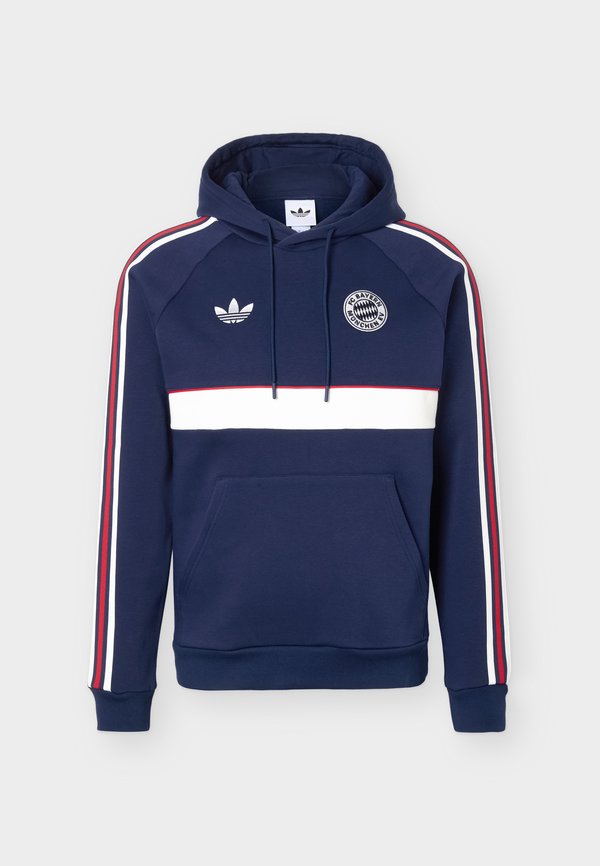 adidas Originals FC BAYERN MUENCHEN OG HOODIE - Club wear - night indigo/core white