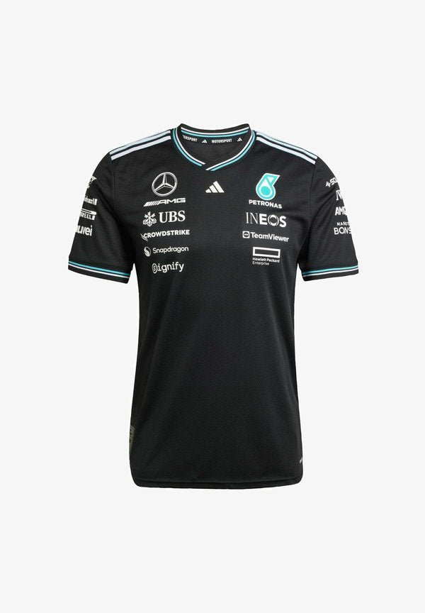 adidas Performance AMG PETRONAS FORMULA ONE TEAM DRIVER AUTHENTIC - Print T-shirt - black   white