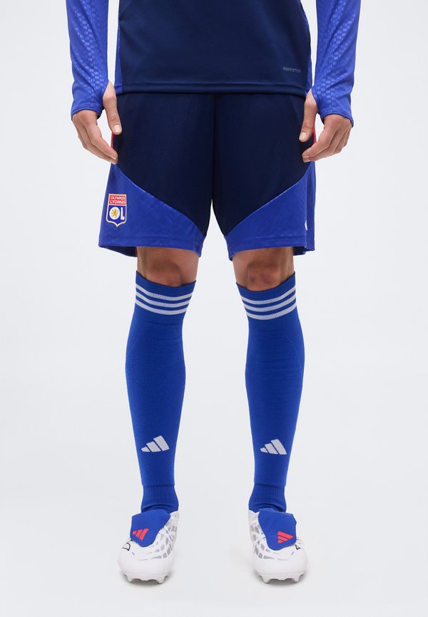 adidas Performance OLYMPIQUE LYONNAIS 26/27 TIRO26 COMPETITION TRAINING SHORTS - Club wear - team navy blue/pure ruby