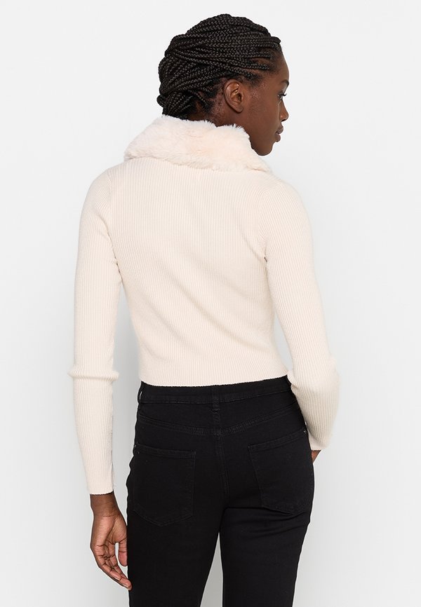 ORSAY  FURCARDI WITH BOW AND COLLAR SOFT HANDFEEL