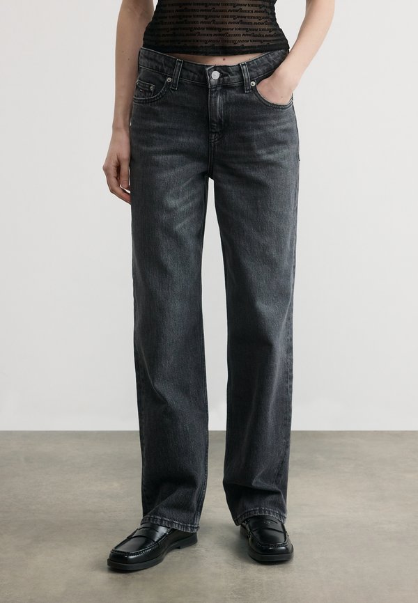 Tommy Jeans LOW RISE STRAIGHT LEG BLACK JEANS