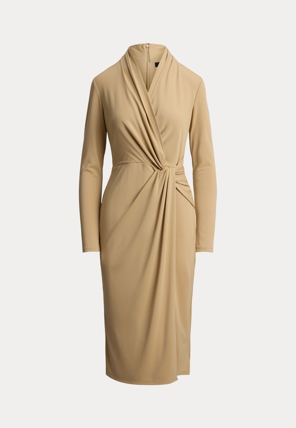 Lauren Ralph Lauren TWIST-FRONT JERSEY SURPLICE DRESS