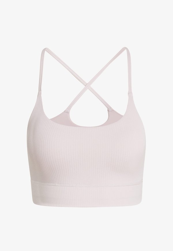 adidas Performance ALL ME RIB - Light support sports bra - ice purple