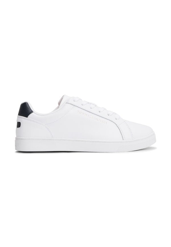 Tommy Hilfiger CONTRAST HEEL LEATHER CUPSOLE TRAINERS