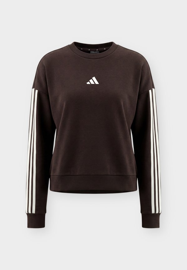 adidas Sportswear ESSENTIALS 3 STRIPES - Sweatshirt - aurora coffee/ivory