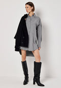 Apricot PINSTRIPE OVERSIZED