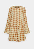 Missguided Tall GINGHAM SMOCK DRESS