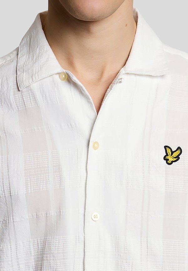 Lyle & Scott CHECK LONG SLEEVE REVERE COLLAR