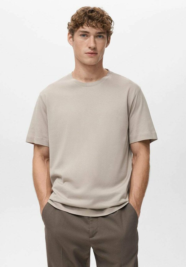 Mango ADULT - Basic T-shirt - sand