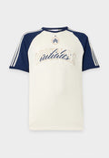 adidas Originals BASEBALL TEE UNISEX - Print T-shirt - off-white/dark blue