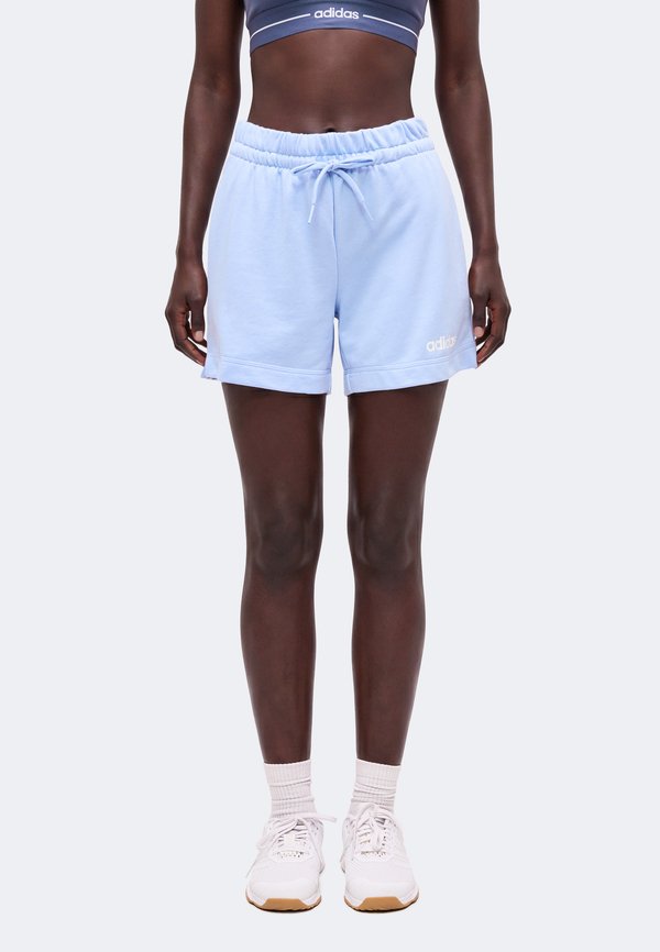 adidas Sportswear ESSENTIALS LINEAR SHORTS - Sports shorts - glow blue/white