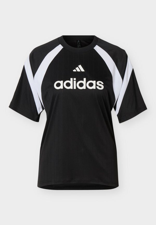 adidas Sportswear HOUSE OF TIRO - Print T-shirt - black/white