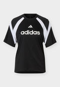 adidas Sportswear HOUSE OF TIRO - Print T-shirt - black/white