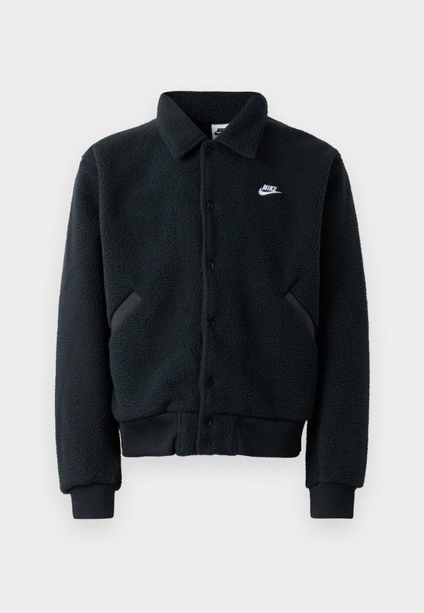 Nike Sportswear CLUB COACHES - Fleece jacket - black/white
