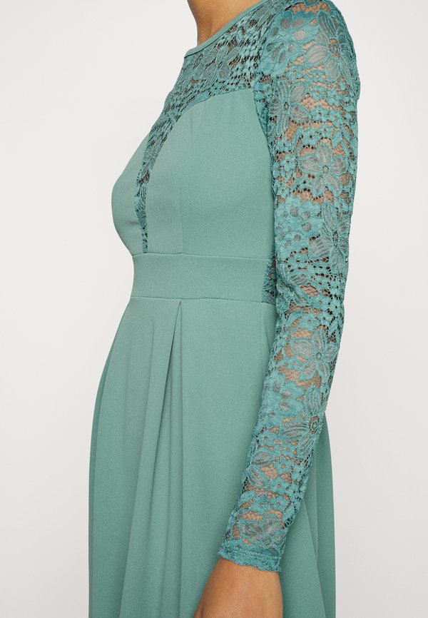 WAL G. WGXZL WEDDING - LACE TOP SKATER DRESS