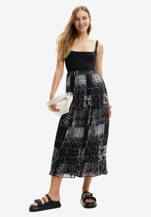 Desigual PLEATED COMBINATION MIDI