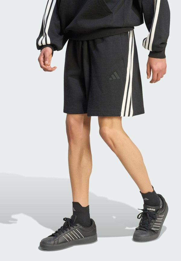 adidas Sportswear ADIDAS SPORTSWEAR M AK 3S SHO - Tracksuit bottoms - black   off white