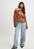 NA-KD DRAPIERTES ONE-SHOULDER