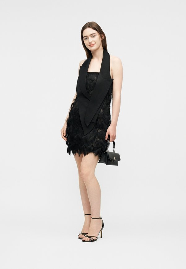 KARL LAGERFELD STUDIO TAILORED FRINGE DRESS