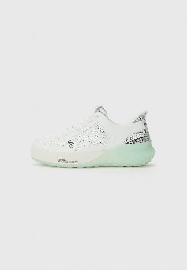 Skechers SIZZLE - Trainers - white/ice blue