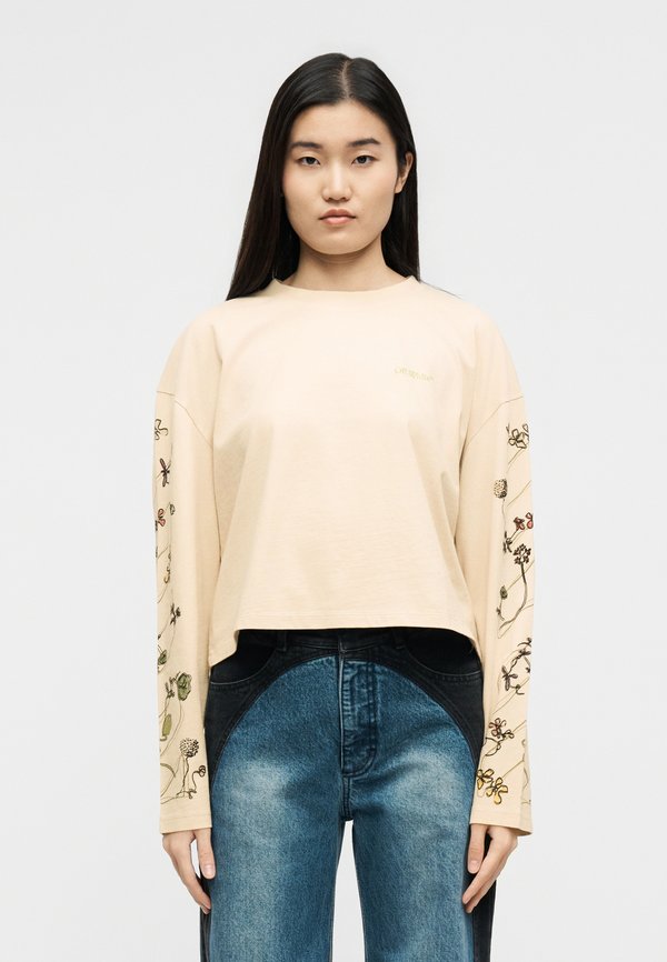 OFF-WHITE ARROW LEAVES TEE PUMICE