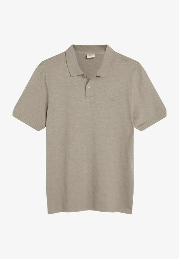 Levi's® SLIM HOUSEMARK POLO QUARTER TIPPING LEMO - Polo shirt - shady glade