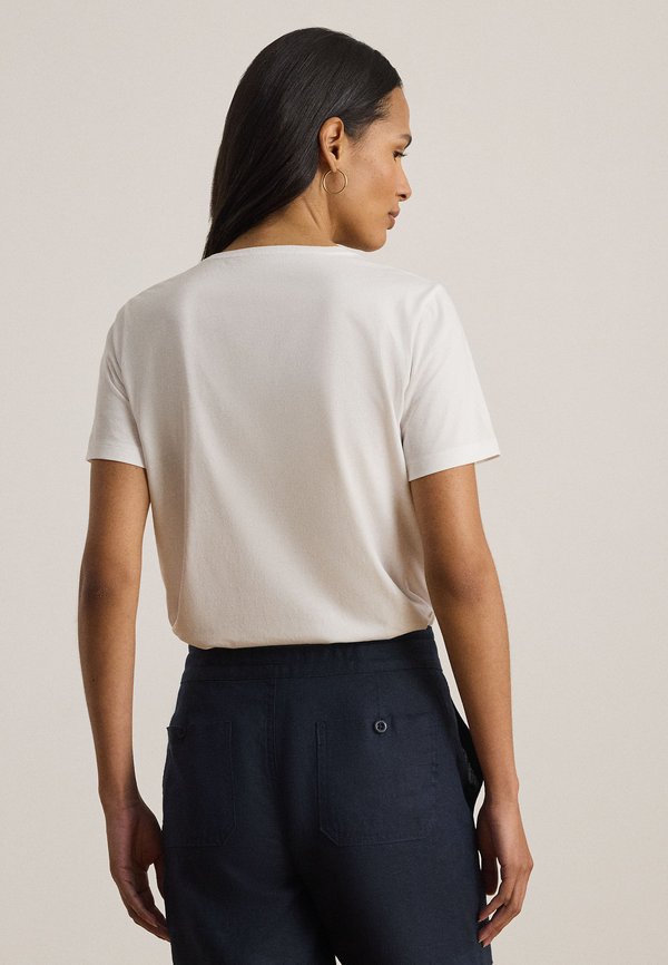 Lauren Ralph Lauren EMBROIDERED CREST COTTON JERSEY TEE