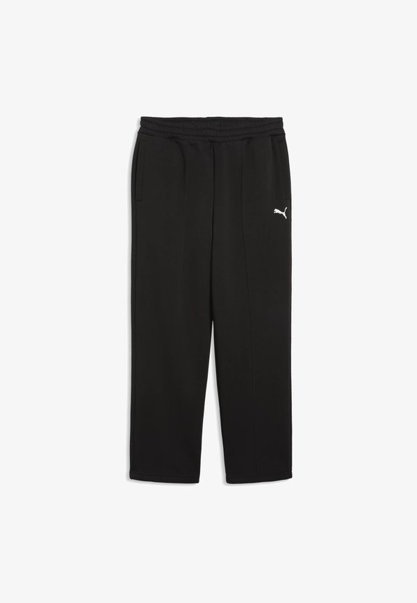 Puma ESSENTIALS HEAVY FLEECE RELAXED SWEATHOSE - Tracksuit bottoms - black