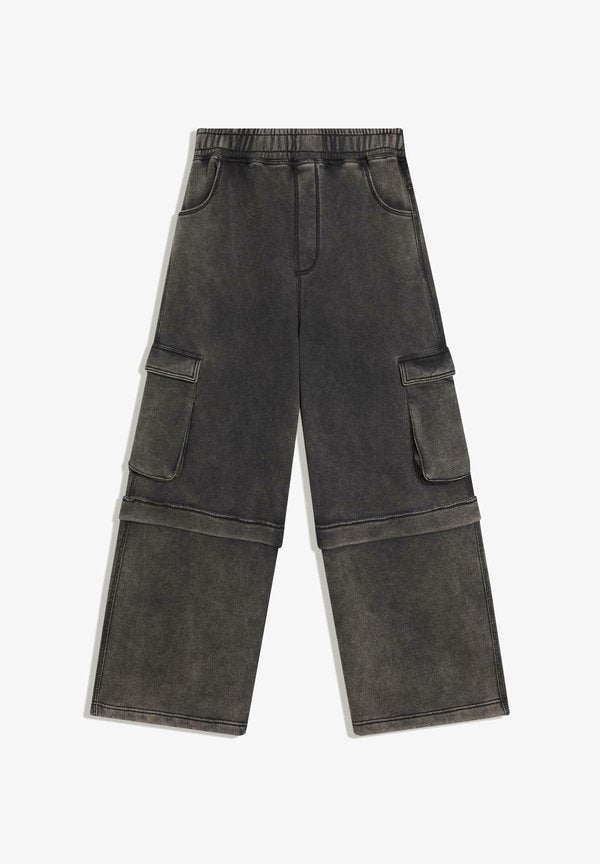 Bershka CARGO - Baggy Jeans - grey