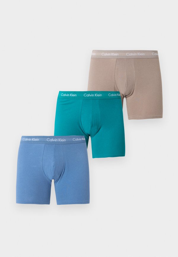 Calvin Klein Underwear 3 PACK - Boxer briefs - driftwood/moonlight blue/fanfare