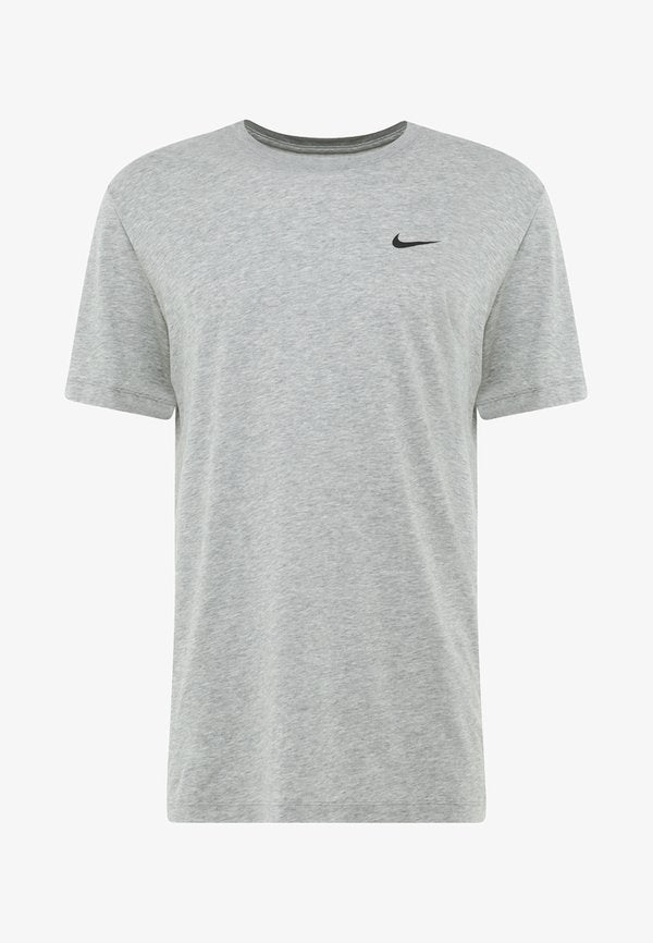 Nike Performance TEE CREW SOLID - Sports T-shirt - dark grey heather/black