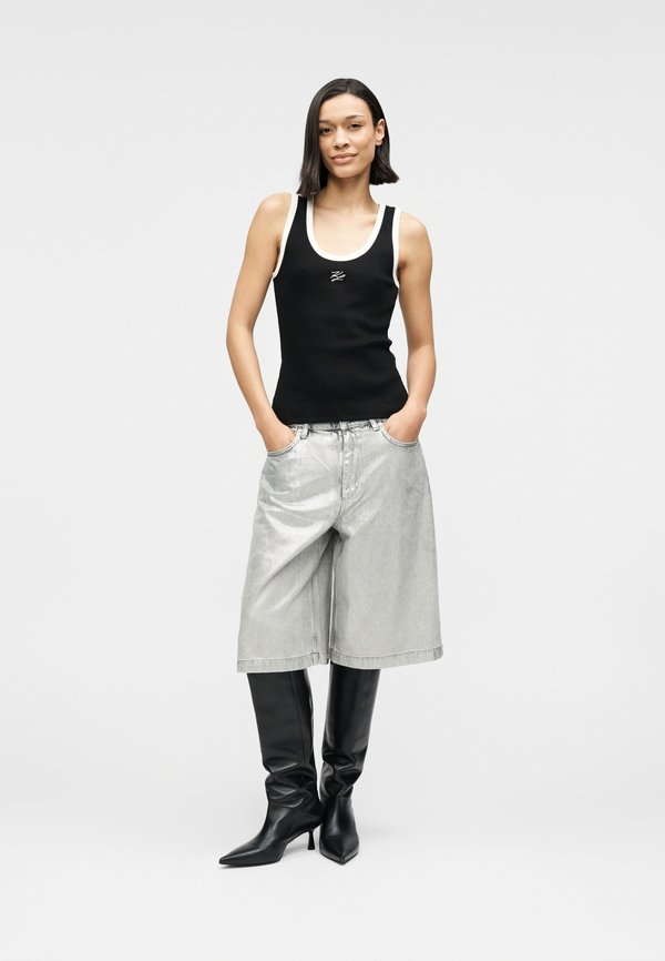KARL LAGERFELD AUTOGRAPH LOGO TANK