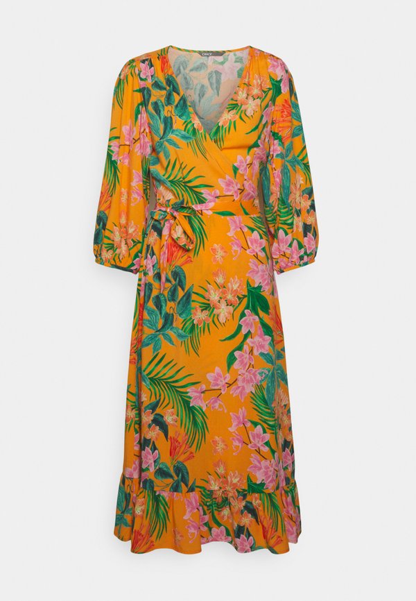 ONLY ONLTROPICA WRAP MIDI DRESS