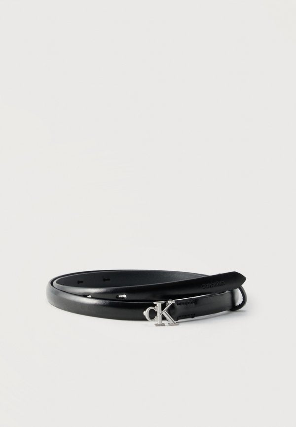 Calvin Klein ROUND BUCKLE - Belt - black